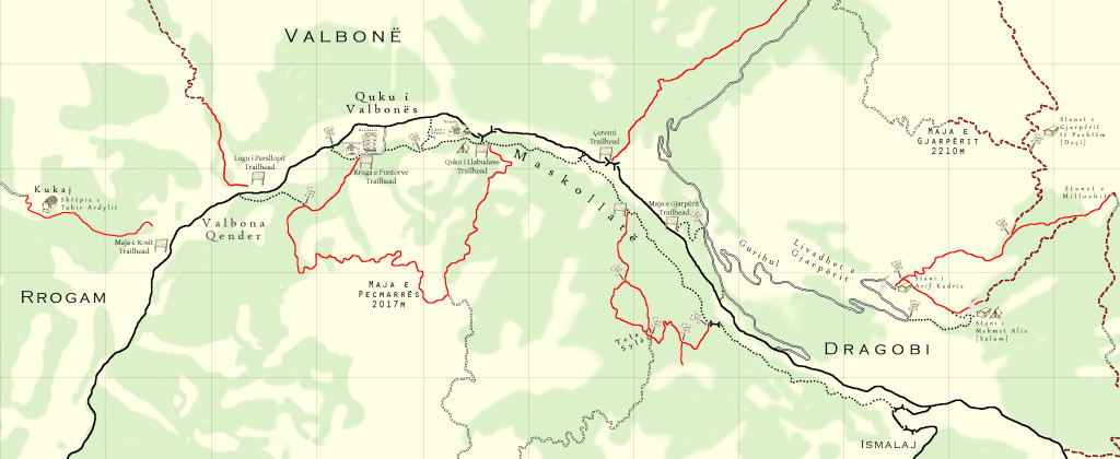 Valbona Map